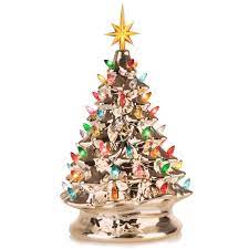 It makes a truly unique addition to your christmas décor, along with all the conveniences of other artificial trees! Rj Legend 15 Inch Champagne Gold Ceramic Tree Festive Lighted Christ