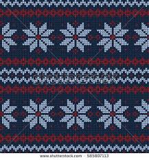 Knitted Winter Christmas And New Year Pattern Desenler Kanavice Orgu