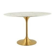 Julien Dining Table Base Color Gold In 2020 Tulip Dining Table Dining Table Marble Dining Table