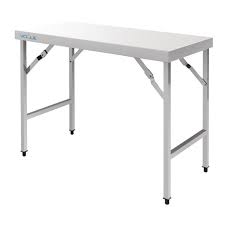 Can seat 4 people, or be used for standing around. Stainless Steel Trestle Table 6ft X 2ft 180cm X 60cm Jaspers Event Hire