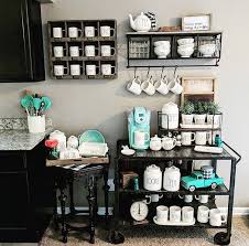 Pin By Phoenix Frost Ulfhamr On Kitchen Ideas Teal Kitchen Decor Aqua Kitchen Coffee Bar Home