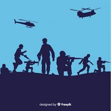 Soldier army military silhouette war gun battle weapon warrior sniper. Free War Background With Silhouettes Of Soldiers Svg Dxf Eps Png Cut File Silhouette Download