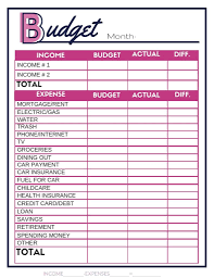 Family budget planner free budget spreadsheet for excel. Free Budget Worksheets Single Moms Income