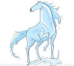Throughout the film, he assumes different forms: Nokk Elsa S Water Spirit Horse From Frozen 2 Frozen Art Disney Frozen Elsa Art Cool Girl Drawings