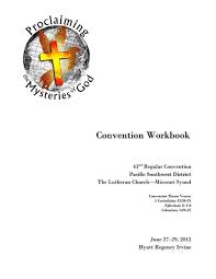 Convention Workbook