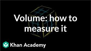 It is most often measured by the liter (l), 1.057 qt. Volume Intro How We Measure Volume Math Video Khan Academy