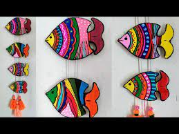 Maybe you would like to learn more about one of these? Beautiful Home Decor From Waste Cardboard Cardboard Wall Hanging Fish Wall Hanging Youtube