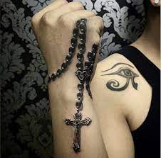 Popular plumb for sports lover. 65 Amazing 3d Tattoo Designs For Women Rosary Tattoo On Hand Rosary Tattoo Tattoos For Women
