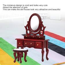 See more ideas about changing table, diy changing table, baby nursery. 1 12 Dollhouse Bedroom Furniture Wooden Vanity Table Set Makeup Dressing Table Desk For Barbies S Toys Games Dolls House Dolls Accessories Hotelexpert Gr