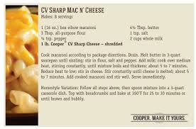 Cooper Cv Sharp Mac N Cheese Recipe Card So Simple But Your Kids Will Love It Cooper Cv Sharp Is Simpl American Mac And Cheese Recipes Mac N Cheese Recipe