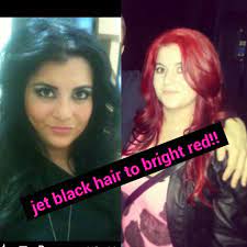 Pin By Veronica On T Hair Black Red Hair Red Hair Without Bleach Dye Black Hair Red