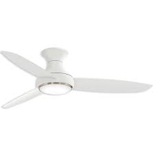 Progress ceiling fan without light in white finish. 54 Minka Aire Concept Iii Flush Mount Led Outdoor Ceiling Fan F467l Wh White Finish