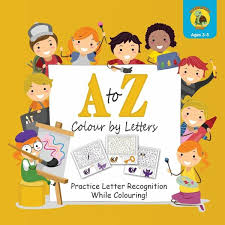 Show your child the letters. A To Z Colour By Letters Practice Letter Recognition While Colouring Activity Von Talking Turtle Books Englisches Buch Bucher De