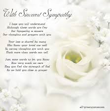 With Sincerest Sympathy Free Sympathy Cards To Share Sympathy Quotes Sympathy Card Sayings Sympathy Poems