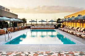 With a swimming pool, the top floor terraces turns into a rooftop resort: Best Outdoor Pools Lidos In London 2021 Swimming Pools London