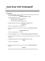 Then underline the signal word or phrase baca kalimat berikut. Soal Uas Kriptografi Pdf