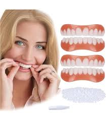 Immédiat Prothèses Dentaires,Fausses Dents Blanches,Naturel Fausse  Dents,Facettes Dentaires,Dents de Placage,Prothèses Dentaires  Cosmétiques,Prothèses Sourire Parfait,Couvrir Dents Manquantes Set de 1 :  Amazon.fr: Hygiène et Santé