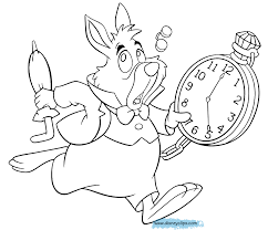 White rabbit pin variant less. Disney Alice In Wonderland Clipart Black And White