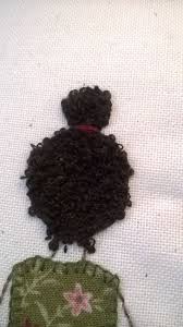 See more ideas about messy bun, messy, svg. Curly Haired Bun Hand Embroidery Videos Hair Embroidery Embroidery Patterns