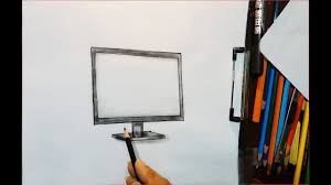 How To Draw Monitor Le D Step By Step Youtube Scanned drawings also make it easy for artists who prefer physical media to share their work with others via. how to draw monitor le d step by step