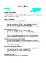 A declaration in a resume states that all the information you have included is correct to the best of your knowledge. How Was Your Cv For Ca Articleship In Big Four Quora
