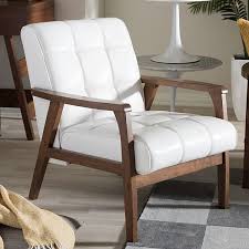 Shop with confidence on ebay! Baxton Studio Mid Century Faux Leather Arm Chair