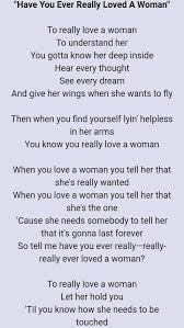 Have You Ever Really Loved A Woman By Bryan Adams Favorite Lyrics Lyrics Bryan Adams