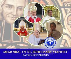 Please join me in three Aves (Hail Marys) for our priests: One for Bishop  Edward Rice, for the graces of courage, wisdom, and right judgment. One for  Fr. Glenn Eftink, pastor at