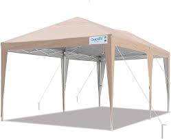 It is up to customers decision to determine the correct weather condition. Amazon Com Quictent Privacy 10x20 Ez Pop Up Canopy Tent Party Tent Outdoor Event Gazebo Waterproof With Roller Bag 4 Colors Tan Garden Outdoor