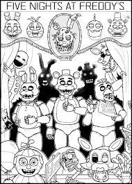 Fnaf coloring pages all characters. Five Nights At Freddy S Coloring Pages Print For Free 120 Images