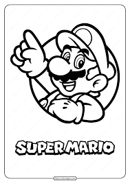 If you love super mario, you can print all of our bowser coloring pages and have a mario coloring day. Printable Super Mario Pdf Coloring Page