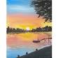 Sunset Over Lake - Paint and Sip in Minneapolis  - Silver Fern, 114 E Hennepin Ave Event Image