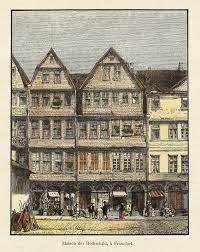 Frankfurt am main das stammhaus der rothschild the ancestral home of the rothschilds judengasse. Frankfurt Am Main Haus Zum Grunen Schild Rothschild Malte Brun Maison Des Rothschild A Francfort Von Victor Adolphe Malte Brun 1885 0 Signed By Author S Kunst Nbsp Nbsp Grafik Nbsp Nbsp Poster Galerie Himmel
