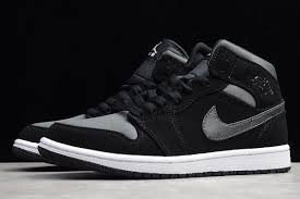 Air Jordan 1 Mid Se Black And White Pin On New Air Jordan 1 Mid