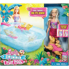 Mattel Dmc32 Barbie Ve Kopegi Ile Havuz Partisi Oyuncak Dunyasi Egitici Eglendirici Oyuncaklar