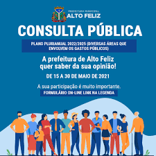 El próximo domingo 1 de agosto el instituto nacional electoral (ine) realizará en todo el país la consulta popular 2021, te decimos en qué consiste. Lancada Consulta Popular Para Ajudar A Construir O Ppa 2022 2025 Prefeitura Municipal De Alto Feliz