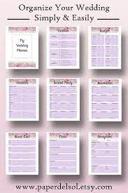 Wedding Planner Book Pdf Printable Wedding Planner Printable Etsy Diy Wedding Planner Binder Wedding Planning Notebook Wedding Planner Notebook