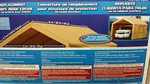 Roof Top Replacement Cover For Costco Carport Canopy Shelter 10 X 20 Hd Nib Ebay