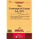 Subsequently, contempt of court act, 1971 was passed by the india parliament in a very pragmatic way and it actually beautified the idea of justice and the contempt of courts act is not violation of guarantee of equality and article 14 as the classification of a founded on the intelligible differentia. Buy The Contempt Of Courts Act 1971 Bare Act With Short Notes Book Online At Low Prices In India The Contempt Of Courts Act 1971 Bare Act With Short