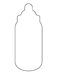 Printable Baby Bottle Template Baby Bottles Baby Shower Printables Baby Scrapbook