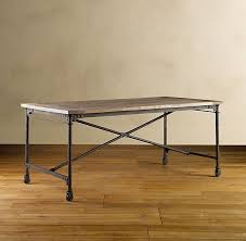 Restoration Hardware Flatiron Desk 72 X36 X30 For 895 In Rust Or Zinc Frame Zinc Pictured Like Rust More Also Rustic Desk Wood Table Rustic Furniture