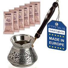 It's a sign of welcome and marks the beginning and end of a guest's visit. Buy Turkish Coffee Pot Vintage Style Greek Arabic Coffee Maker Stove Top Thickest Solid Hammered And Engraved Copper Coffee Cezve With Premium Wooden Handle Online In Georgia B08432gdlf