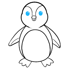 3.draw an eye and a sharp mouth. How To Draw A Penguin In A Few Easy Steps Easy Drawing Guides