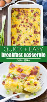 An Easy Breakfast Casserole Recipe With Hashbrowns And Bacon Make Ahead Breakfast Casserole Easy Easy Breakfast Casserole Recipes Breakfast Recipes Casserole