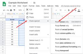 How do you remove an apostrophe in excel? Convert Formulas To Values In Google Sheets An Easy Guide Spreadsheet Point