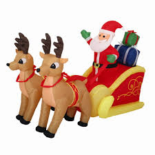 【ip42 étanche】 la conception étanche ip42 fait de cette guirlande de rideaux le choix parfait pour les décorations intérieures et extérieures. Pere Noel Et Son Traineau Gonflable Exterieur Decoration Decoration Interieur