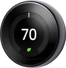 Google Nest Learning Smart Wifi Thermostat Black T3018us Best Buy