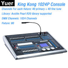 Dj Lighting Equipments King Kong 1024p Dmx Controller Led Moving Head Lights Console Dmx512 Computer Stage Lights Controller Stage Lighting Effect Aliexpress
