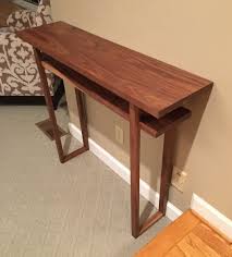 Walnut Console Table Modern Console Tables Wood Console Table Contemporary Console Table