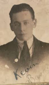 A young Kevin Barry signed portrait